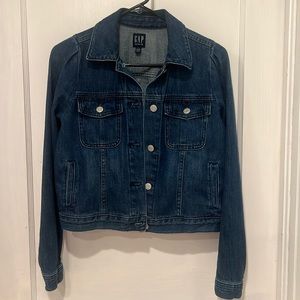 Gap Dark Stretch Denim Jacket - image 1